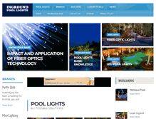 Tablet Screenshot of inground-pool-lights.com